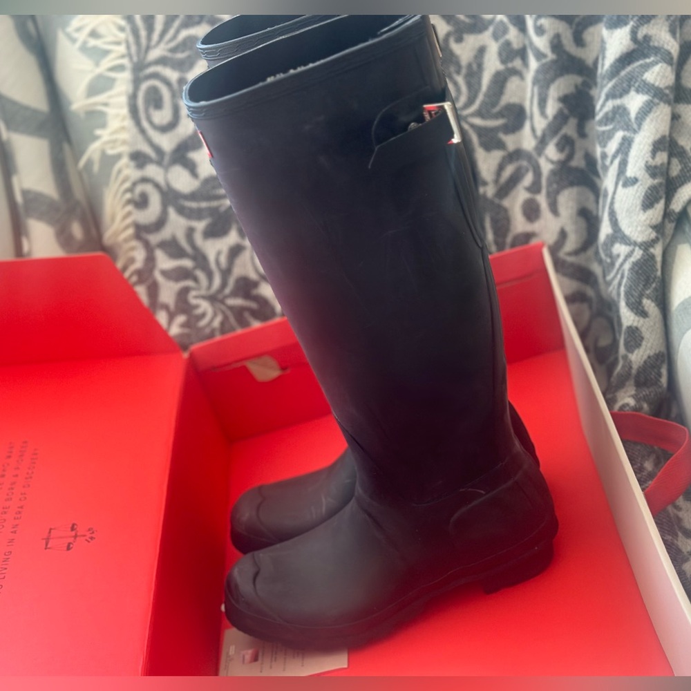 Hunter Boots - Original Black Back Adjust